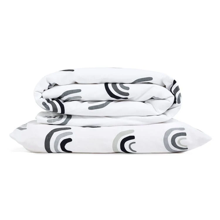 Duvet Cover & Pillowcase set – Mono Rainbow - Image 3