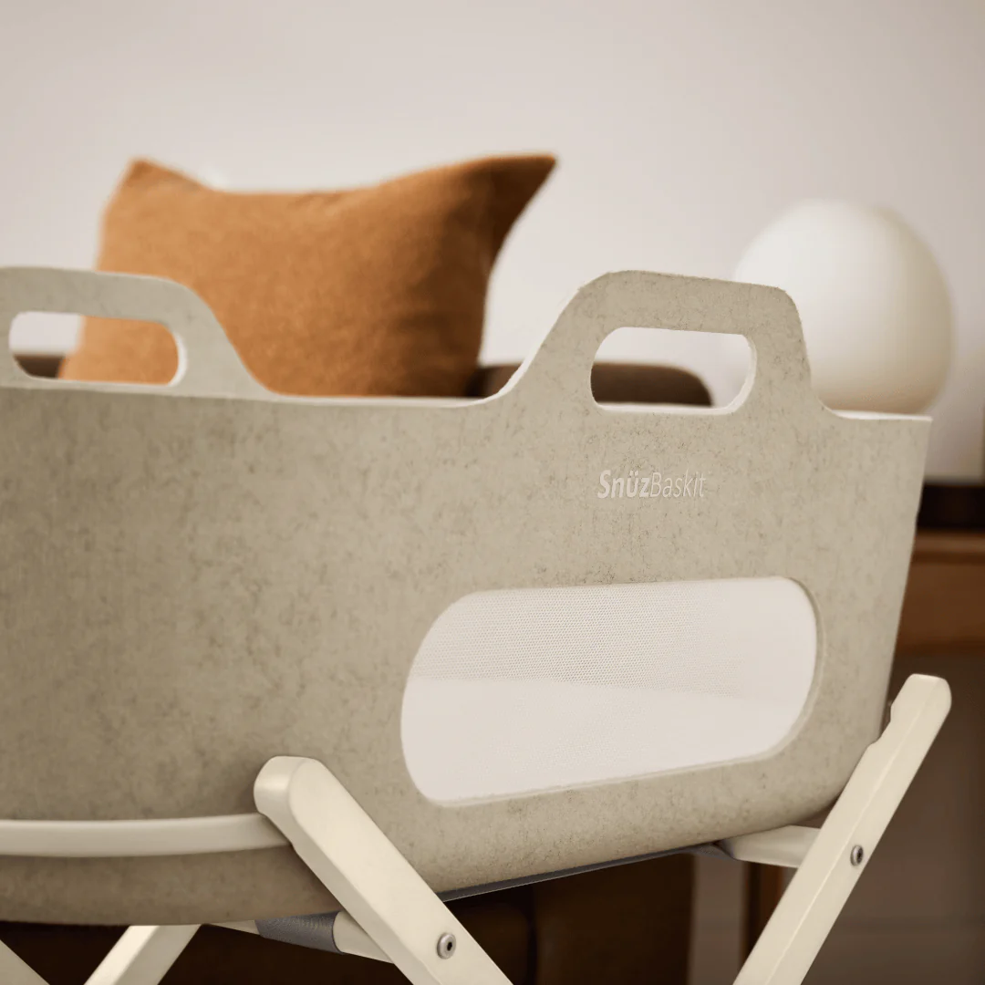 SnuzBaskit Barley Moses Basket & Cashmere Stand - Image 3