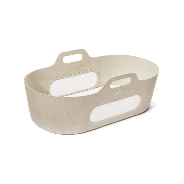 SnuzBaskit Barley Moses Basket & Walnut Stand - Image 8