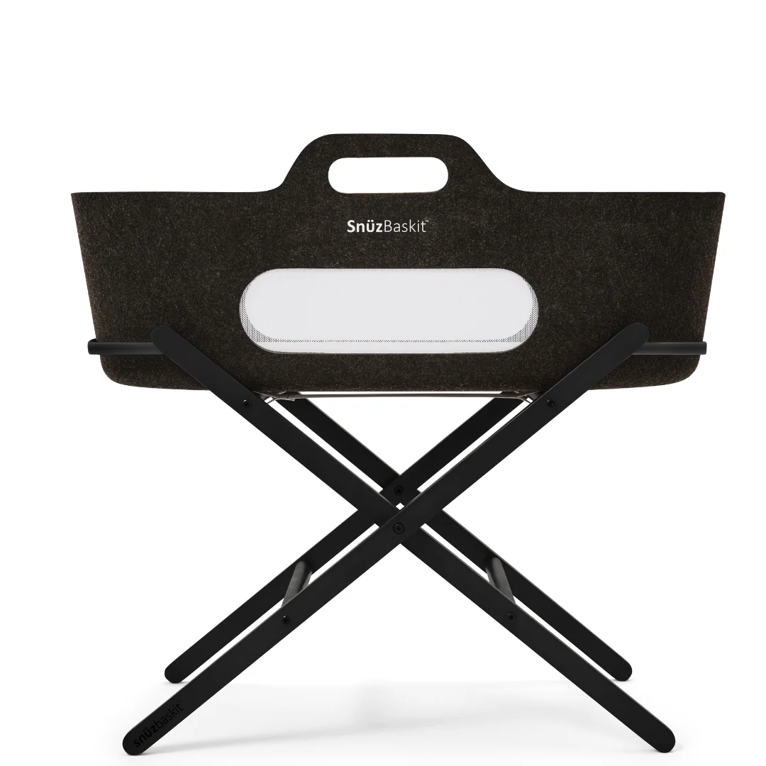 SnuzBaskit Graphite Moses Basket & Graphite Stand - Image 6