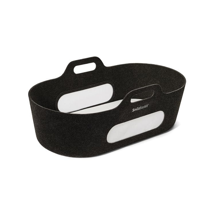 SnuzBaskit Graphite Moses Basket & Walnut Stand - Image 8