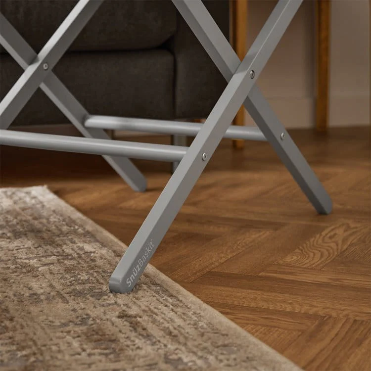 SnuzBaskit Light Grey Moses Basket & Dove Stand - Image 4