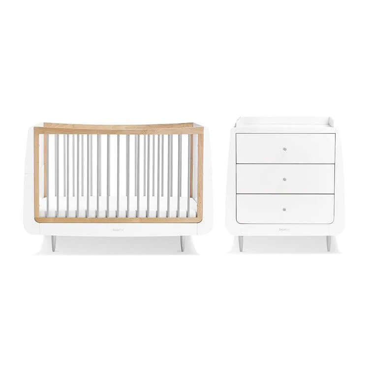 SnuzKot Skandi 2 Piece Nursery Furniture Set Grey - Image 5
