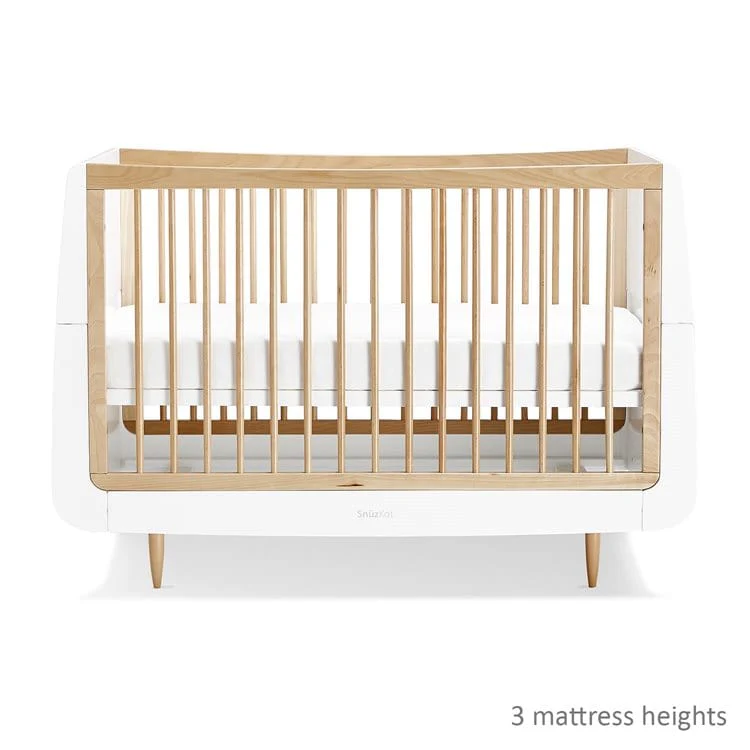 SnuzKot Skandi 2 Piece Nursery Furniture Set Natural - Image 7