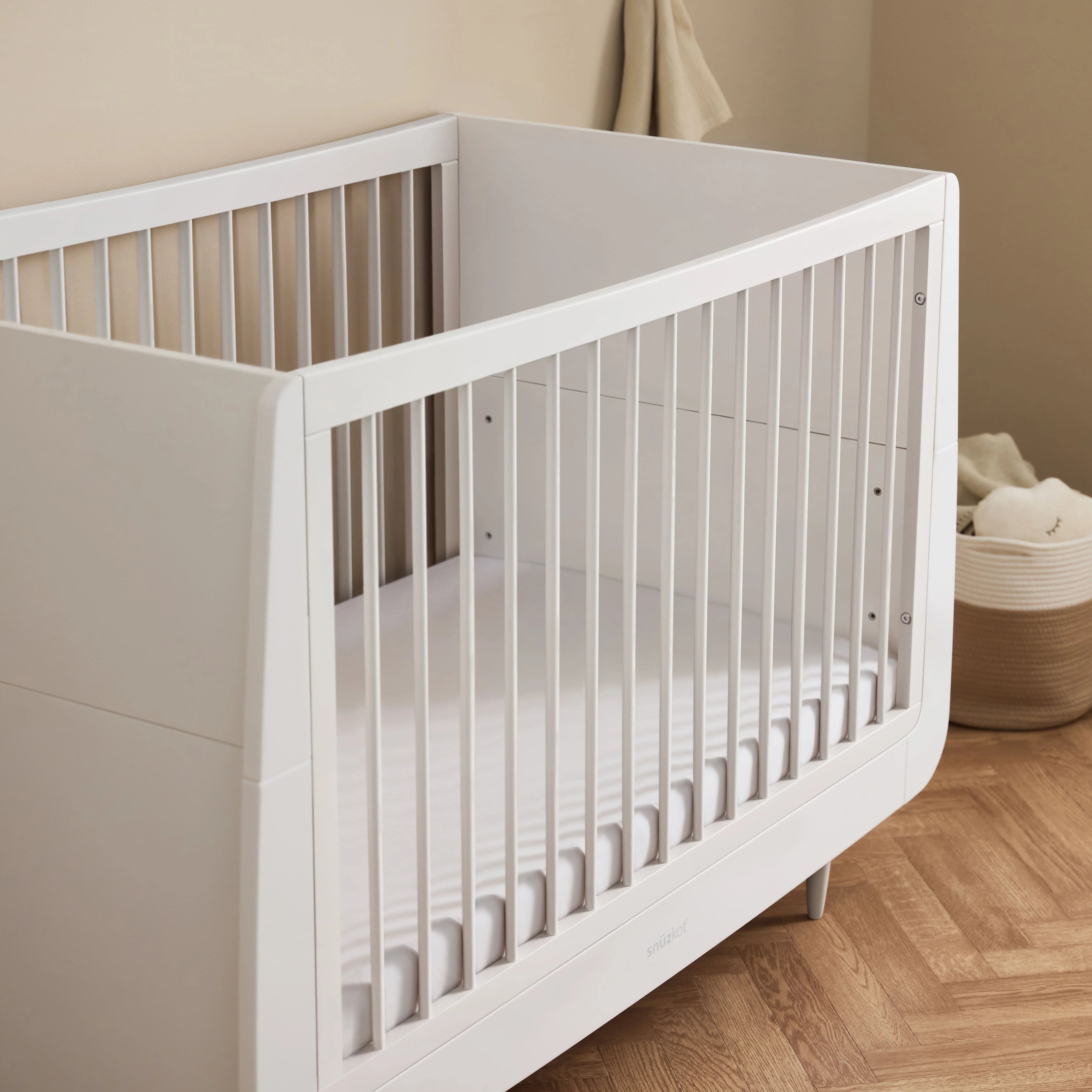 SnuzKot Skandi Cot Bed White - Image 3