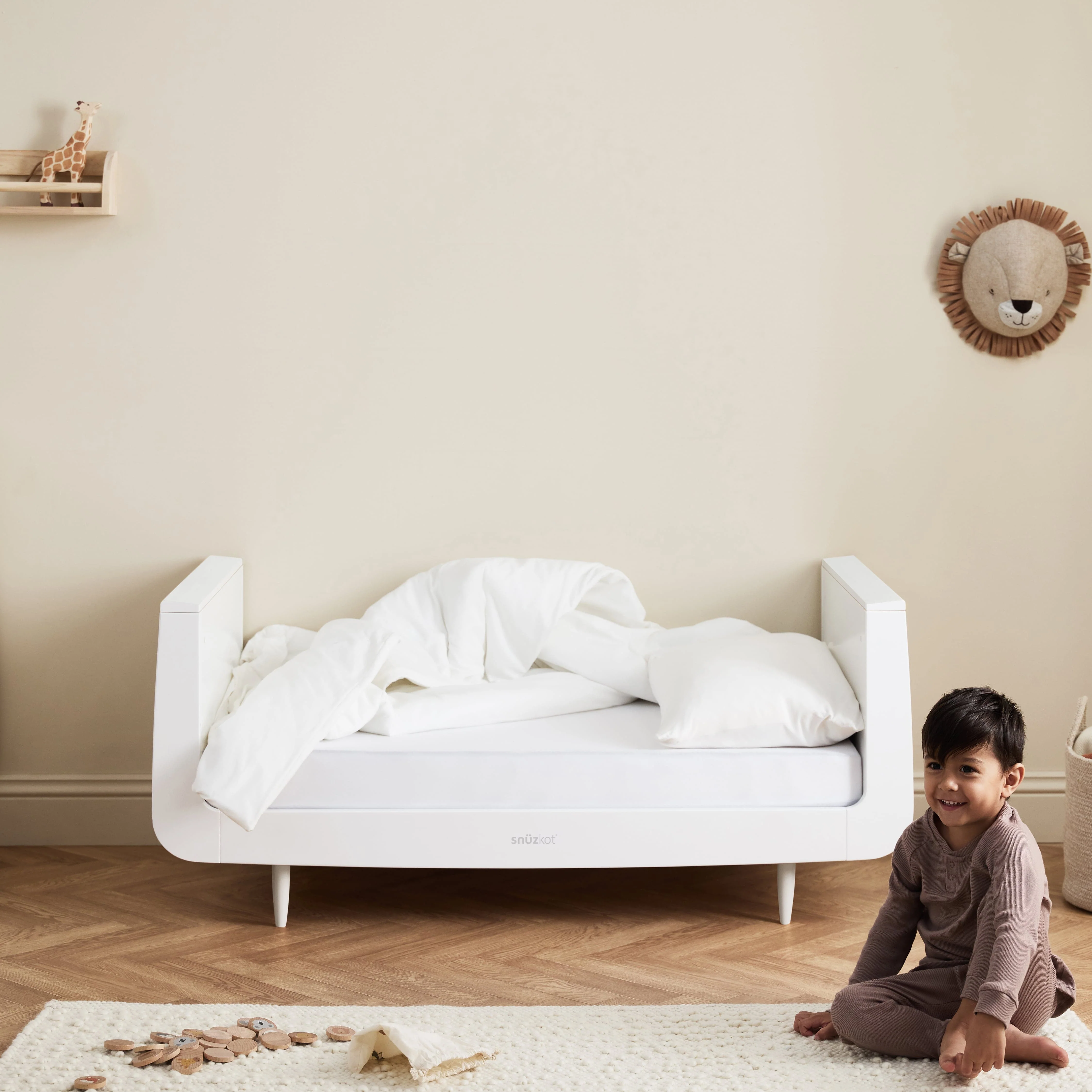 SnuzKot Skandi Cot Bed White - Image 6