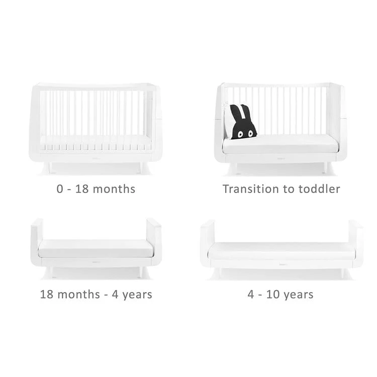 SnuzKot Skandi 3 Piece Nursery Furniture Set White - Image 4