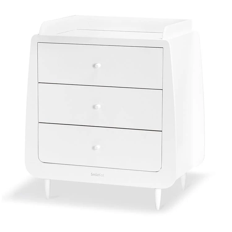 SnuzKot Skandi 3 Piece Nursery Furniture Set White - Image 7