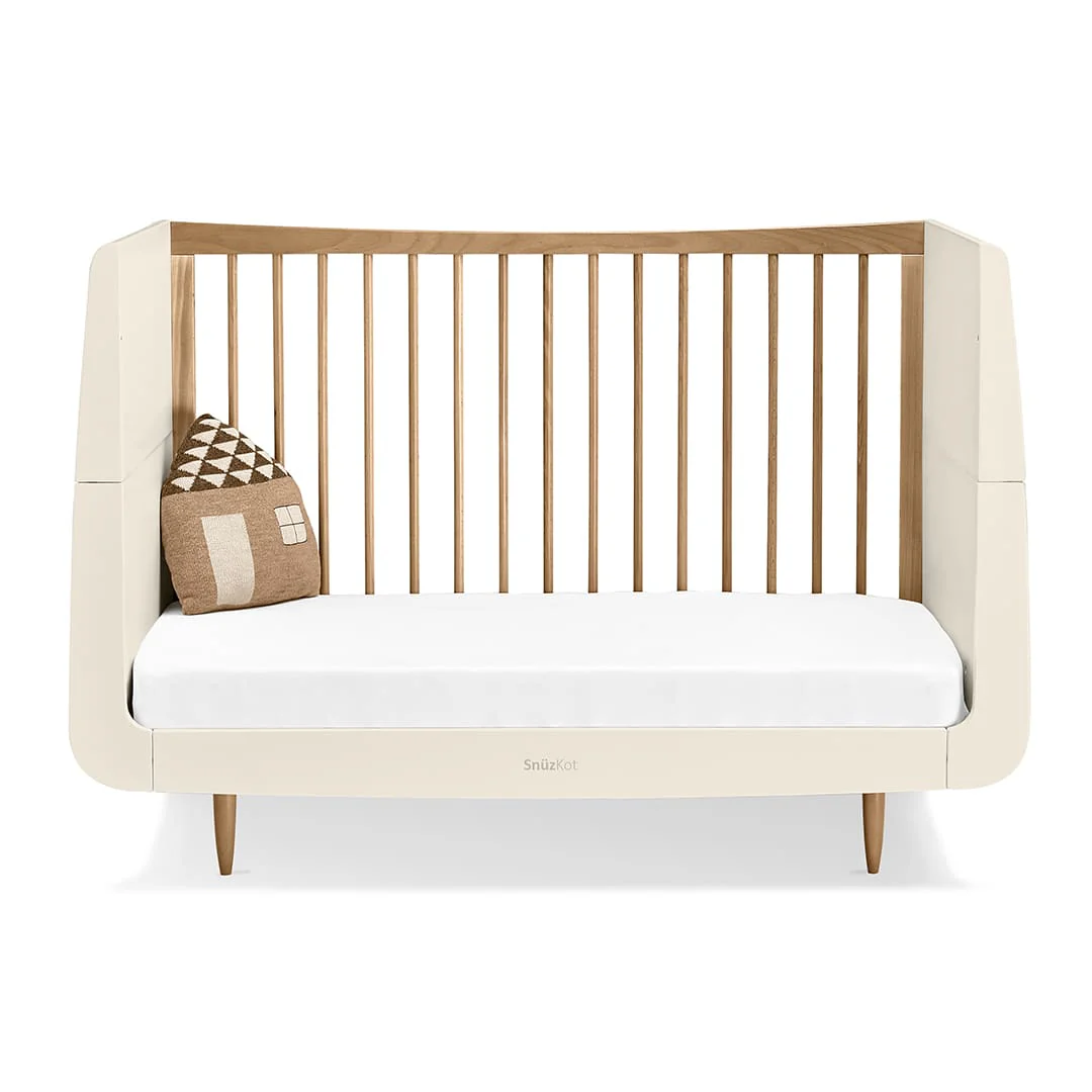 SnuzKot Skandi Cot Bed Cashmere & Walnut - Image 6