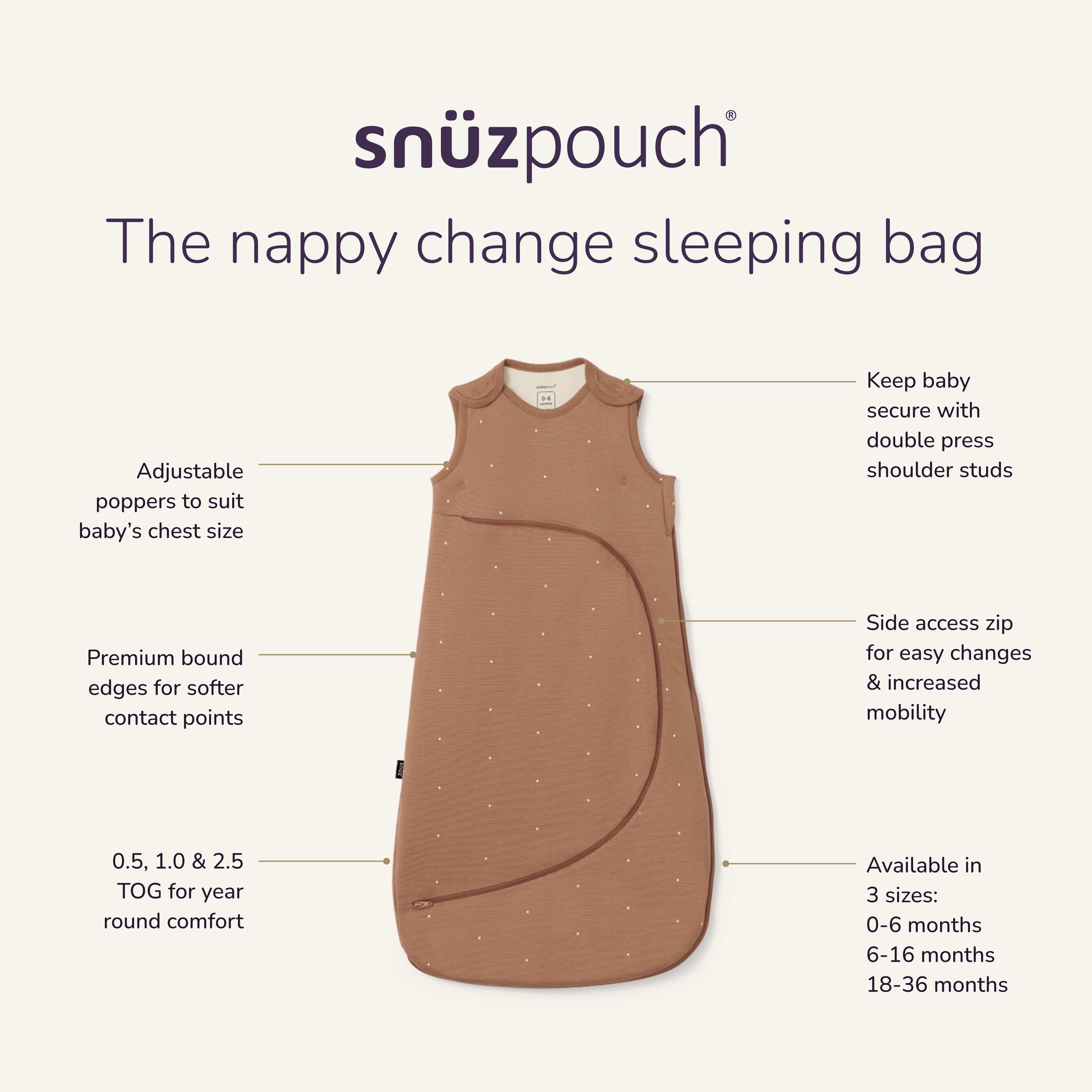 SnuzPouch Sleeping Bag – Blush Dot - Image 8