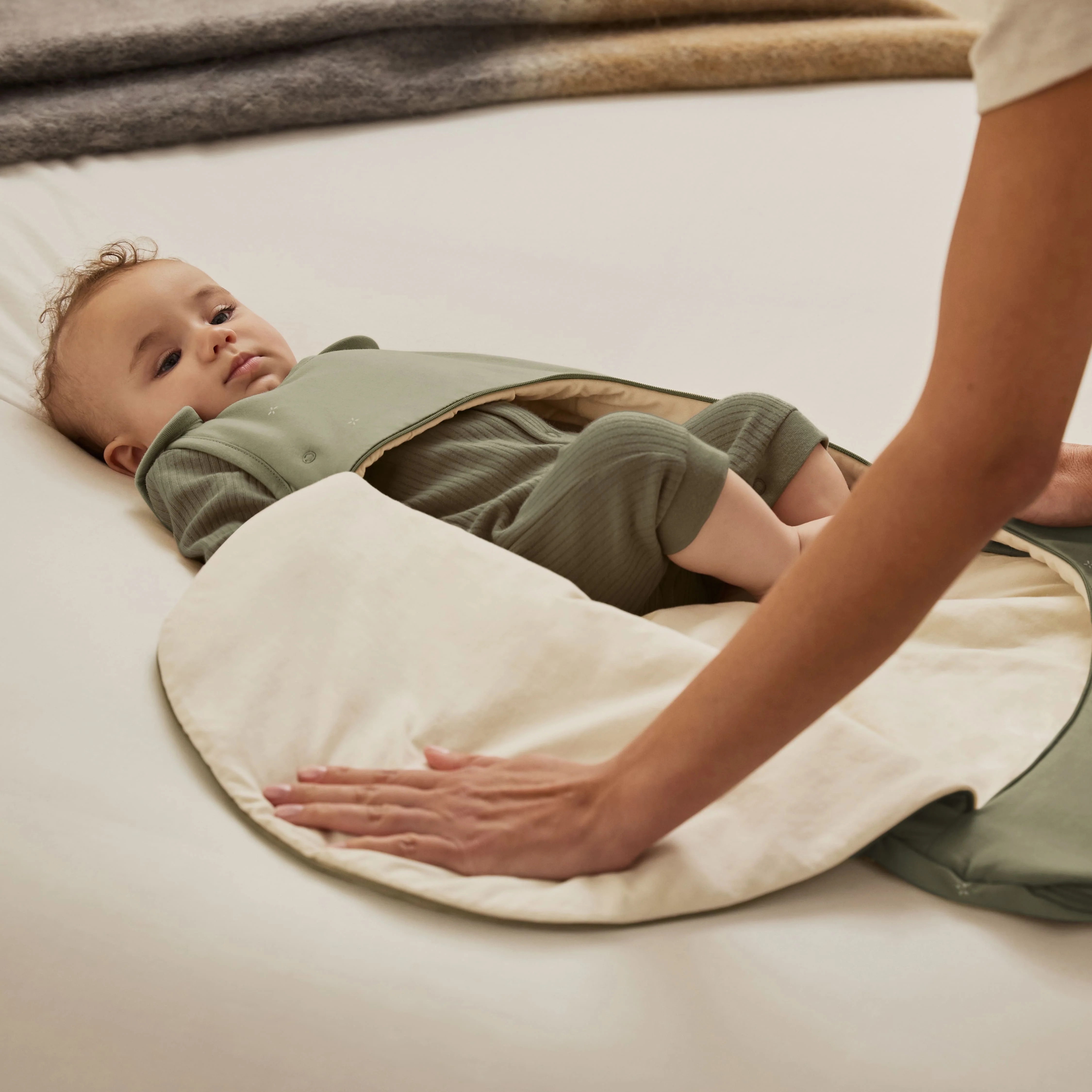 SnuzPouch Sleeping Bag – Sage Cross - Image 3